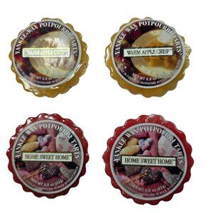 Yankee Candle Wax Tarts Set Of 4 Warm Apple Crisp Home Sweet Home Scents